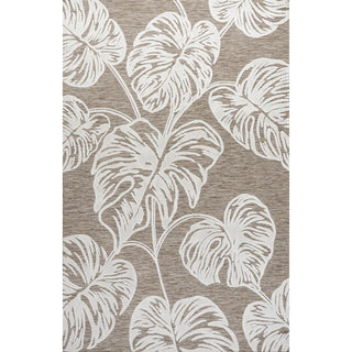 Tobago High-low Two-tone Monstera Leaf Indoor/Outdoor Area Rug