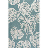 Tobago High-low Two-tone Monstera Leaf Indoor/Outdoor Area Rug