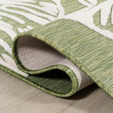 Tobago High-low Two-tone Monstera Leaf Indoor/Outdoor Area Rug