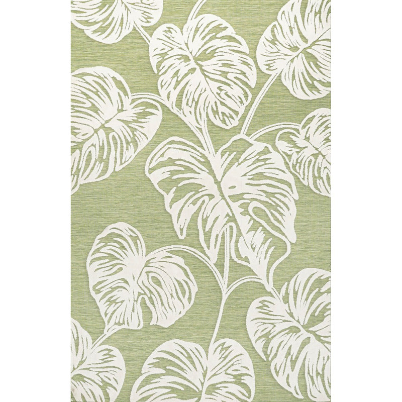 Tobago High-low Two-tone Monstera Leaf Indoor/Outdoor Area Rug