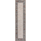 Sebastian High-low Modern Diamond Border Indoor/Outdoor Area Rug