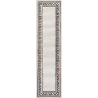 Sebastian High-low Modern Diamond Border Indoor/Outdoor Area Rug