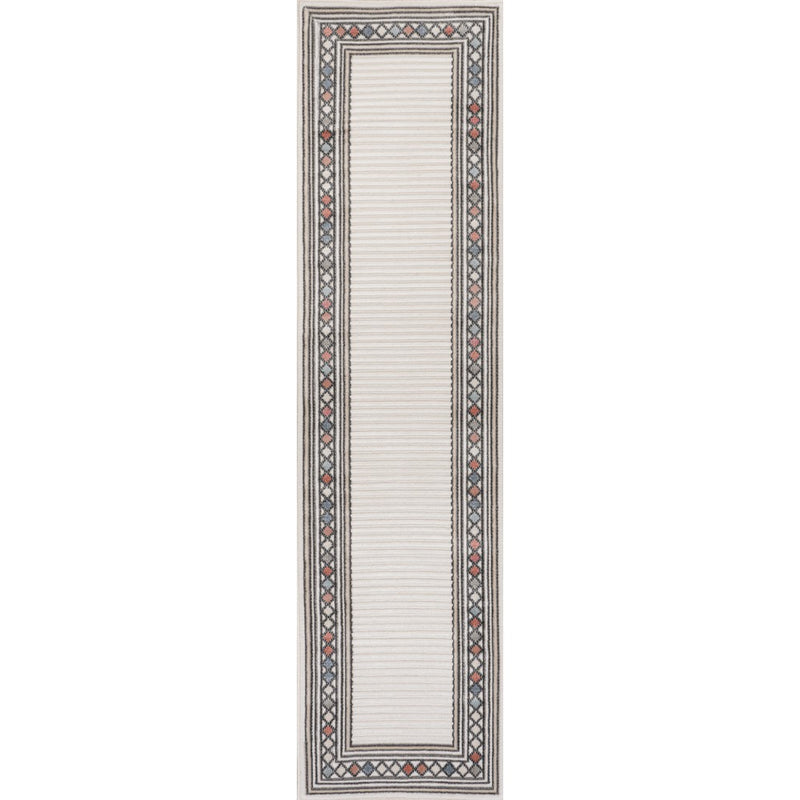 Sebastian High-low Modern Diamond Border Indoor/Outdoor Area Rug
