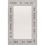 Sebastian High-low Modern Diamond Border Indoor/Outdoor Area Rug