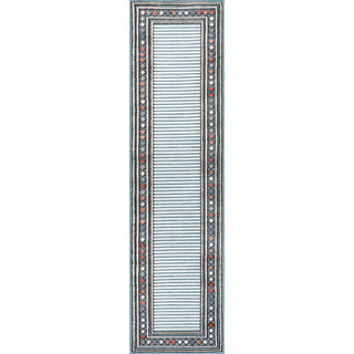 Sebastian High-low Modern Diamond Border Indoor/Outdoor Area Rug