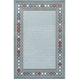 Sebastian High-low Modern Diamond Border Indoor/Outdoor Area Rug
