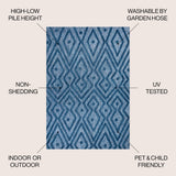 Balansat Moroccan Diamond Indoor/outdoor Area Rug