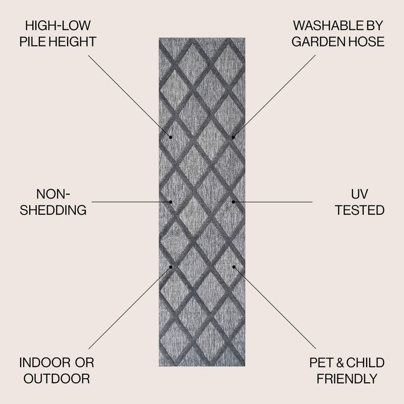 Salines Diamond Trellis Indoor/outdoor Area Rug