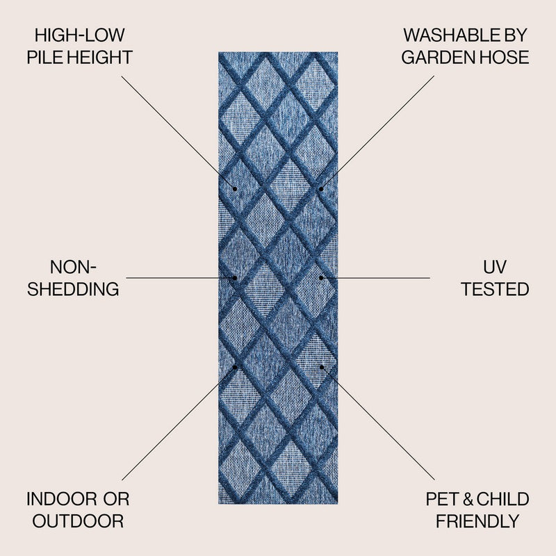 Salines Diamond Trellis Indoor/outdoor Area Rug