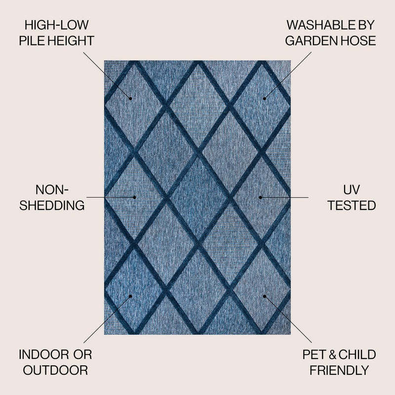 Salines Diamond Trellis Indoor/outdoor Area Rug