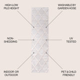 Salines Diamond Trellis Indoor/outdoor Area Rug