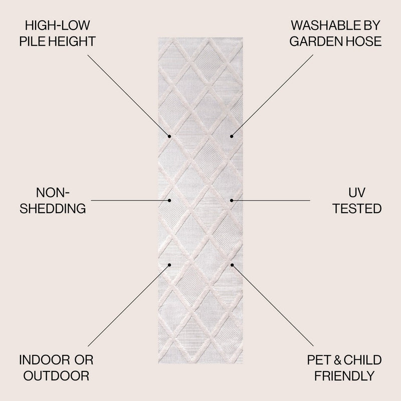 Salines Diamond Trellis Indoor/outdoor Area Rug