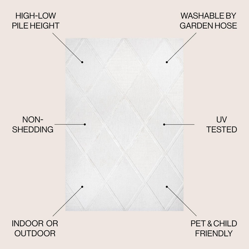 Salines Diamond Trellis Indoor/outdoor Area Rug