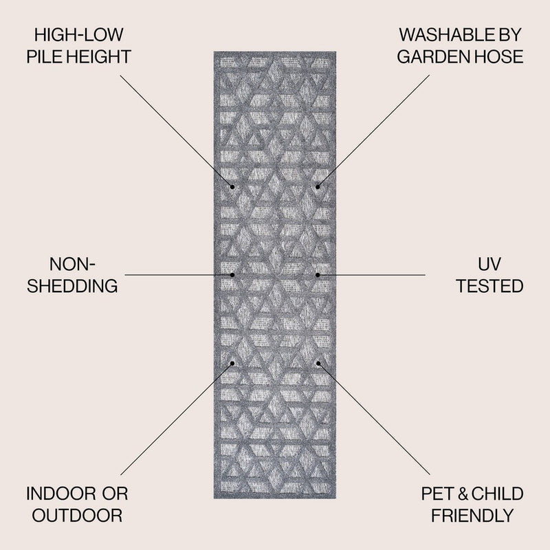Talaia Neutral Geometric Indoor/outdoor Area Rug