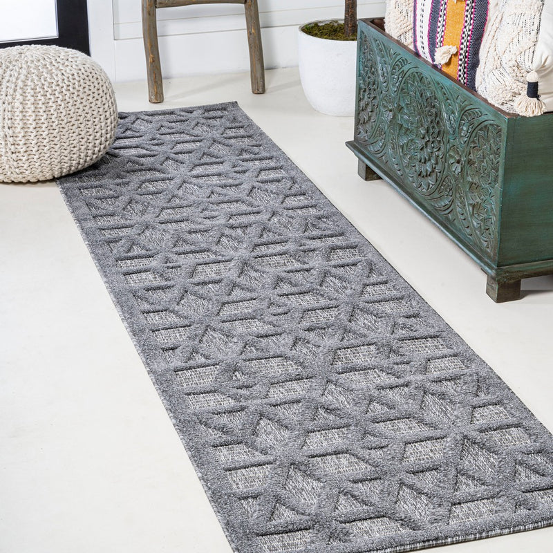 Talaia Neutral Geometric Indoor/outdoor Area Rug