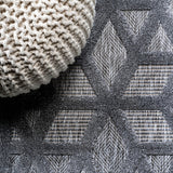 Talaia Neutral Geometric Indoor/outdoor Area Rug