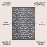 Talaia Neutral Geometric Indoor/outdoor Area Rug