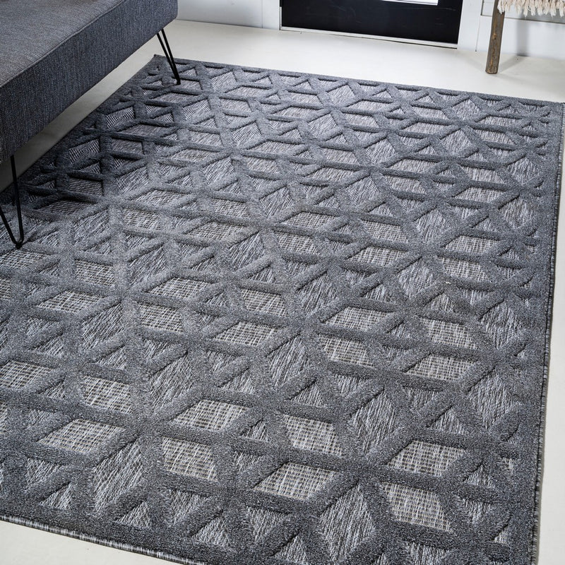 Talaia Neutral Geometric Indoor/outdoor Area Rug