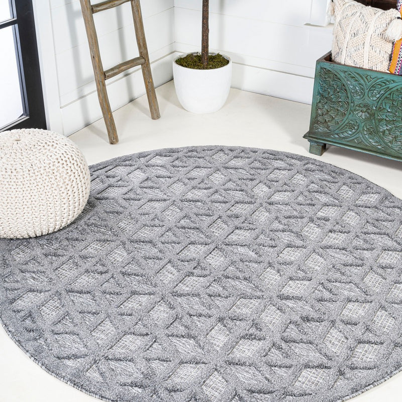 Talaia Neutral Geometric Indoor/outdoor Area Rug