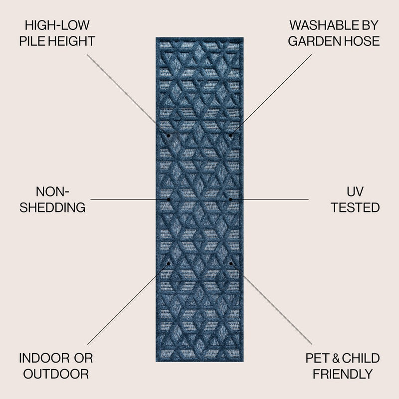 Talaia Neutral Geometric Indoor/outdoor Area Rug