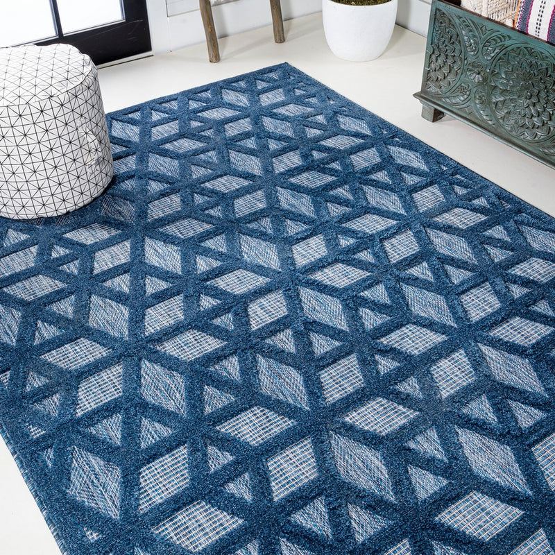 Talaia Neutral Geometric Indoor/outdoor Area Rug
