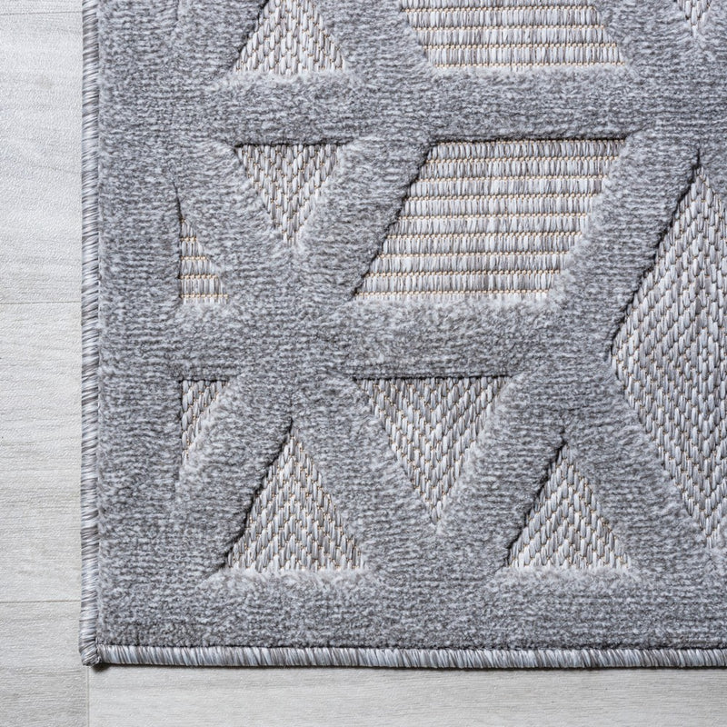 Talaia Neutral Geometric Indoor/outdoor Area Rug