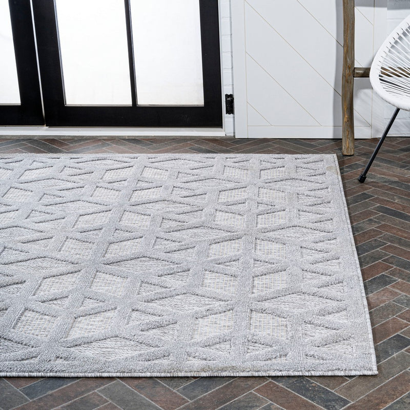 Talaia Neutral Geometric Indoor/outdoor Area Rug