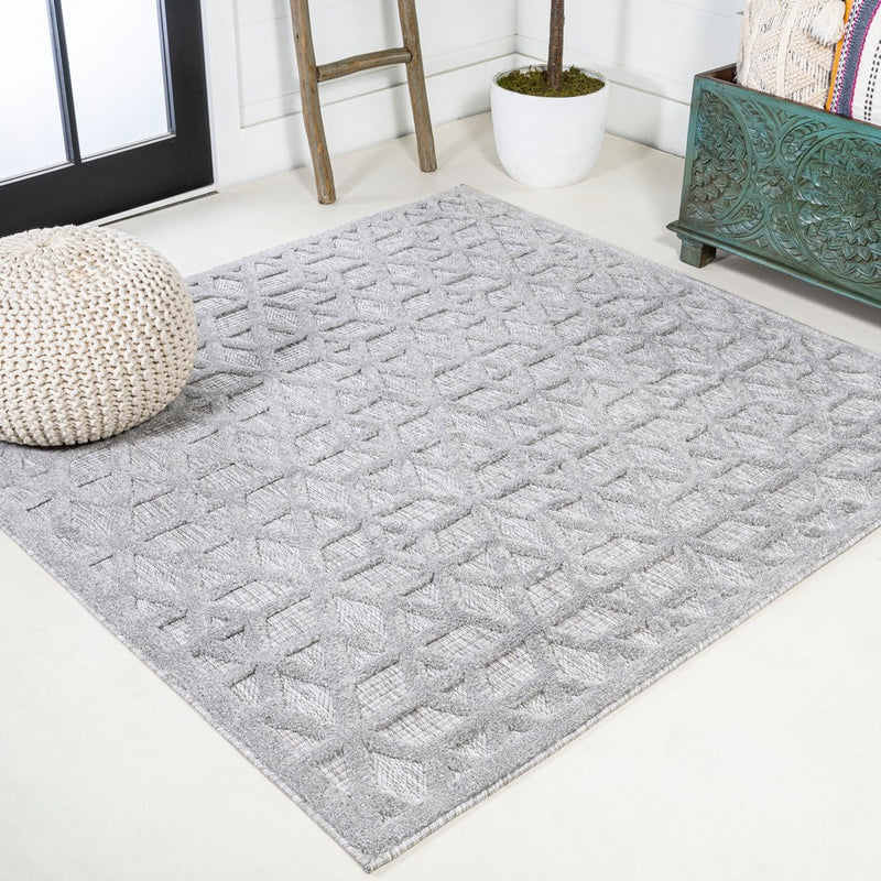 Talaia Neutral Geometric Indoor/outdoor Area Rug
