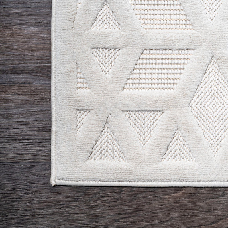 Talaia Neutral Geometric Indoor/outdoor Area Rug