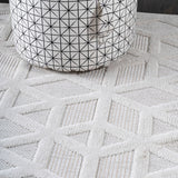 Talaia Neutral Geometric Indoor/outdoor Area Rug