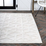 Talaia Neutral Geometric Indoor/outdoor Area Rug