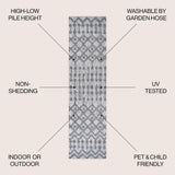 Peralta Moroccan Diamond Indoor/outdoor Area Rug