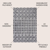 Peralta Moroccan Diamond Indoor/outdoor Area Rug