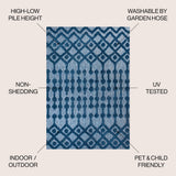 Peralta Moroccan Diamond Indoor/outdoor Area Rug