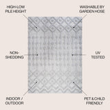 Peralta Moroccan Diamond Indoor/outdoor Area Rug