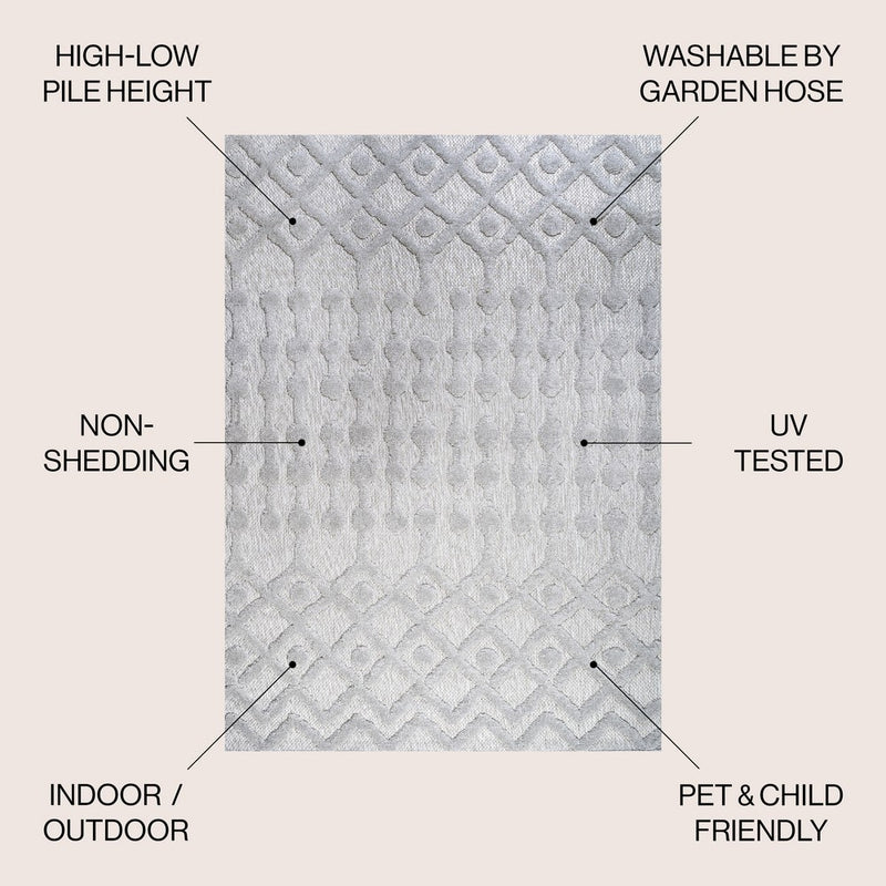 Peralta Moroccan Diamond Indoor/outdoor Area Rug