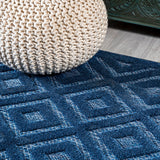 Portmany Neutral Diamond Trellis Indoor/outdoor Area Rug