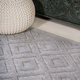 Portmany Neutral Diamond Trellis Indoor/outdoor Area Rug