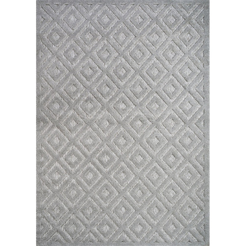 Portmany Neutral Diamond Trellis Indoor/outdoor Area Rug