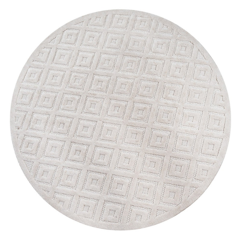 Portmany Neutral Diamond Trellis Indoor/outdoor Area Rug