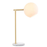 Charles 20.5" Metal/Marble LED Table Lamp - JONATHAN Y