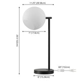 Charles 20.5" Metal/Marble LED Table Lamp - JONATHAN Y