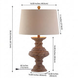 Scarlett 26.5" Resin LED Table Lamp Brown – DIM