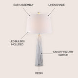 Bradley 29" Resin LED Table Lamp - JONATHAN Y