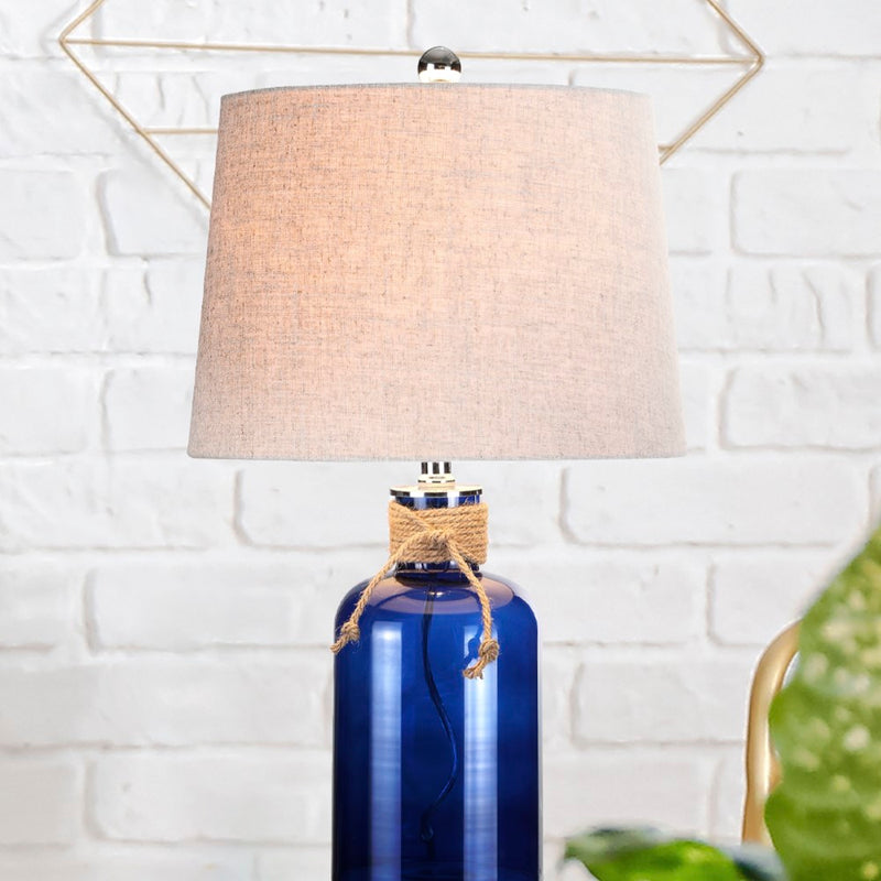 Azure 23.5" Glass Bottle LED Table Lamp - JONATHAN Y