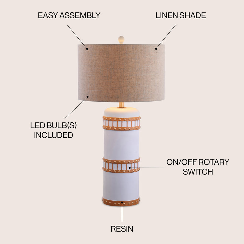 Fraser 31" Resin LED Table Lamp - JONATHAN Y
