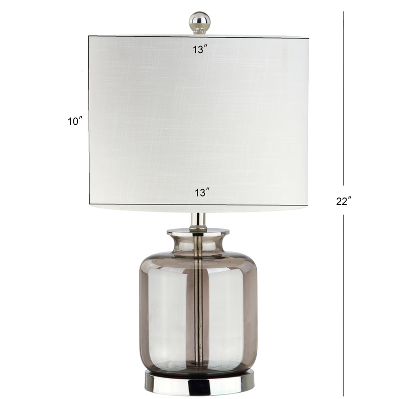 Marsh 22" Glass LED Table Lamp - JONATHAN Y