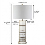 Evelyn 31" Resin LED Table Lamp Silver – DIM