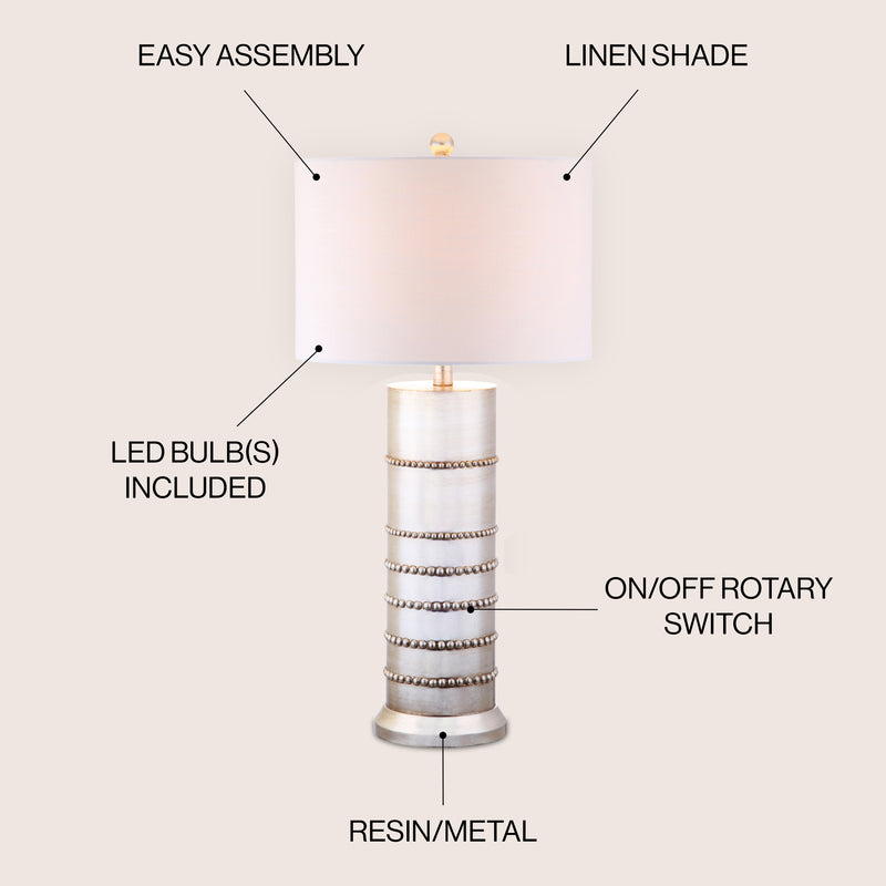 Evelyn 31" Resin LED Table Lamp - JONATHAN Y