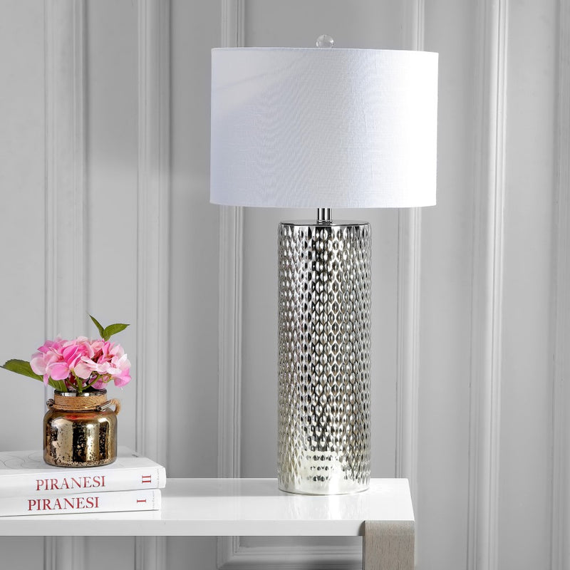 Isabella 30" Glass LED Table Lamp - JONATHAN Y